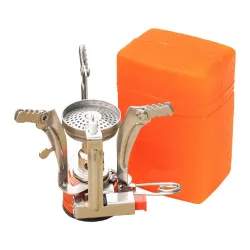 Herramientas de supervivenciaMini estufa de camping portátil - cocina al aire libre - quemador - a prueba de viento - 3000W