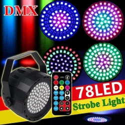 Iluminación de escenarios y eventosLuz láser de escenario - proyector - activado por sonido - remoto - RGB - 78 LED - DMX