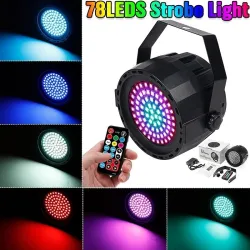 Iluminación de escenarios y eventosLuz láser de escenario - proyector - activado por sonido - remoto - RGB - 78 LED - DMX