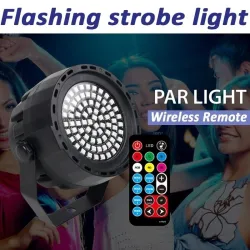 Iluminación de escenarios y eventosLuz láser de escenario - proyector - activado por sonido - remoto - RGB - 78 LED - DMX