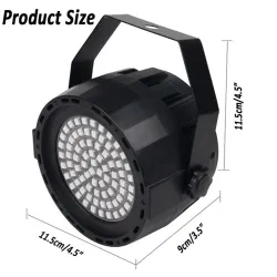 Iluminación de escenarios y eventosLuz láser de escenario - proyector - activado por sonido - remoto - RGB - 78 LED - DMX
