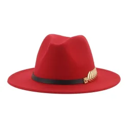 Sombreros & gorrasElegante sombrero de fieltro - con cinturón decorativo / pan de oro
