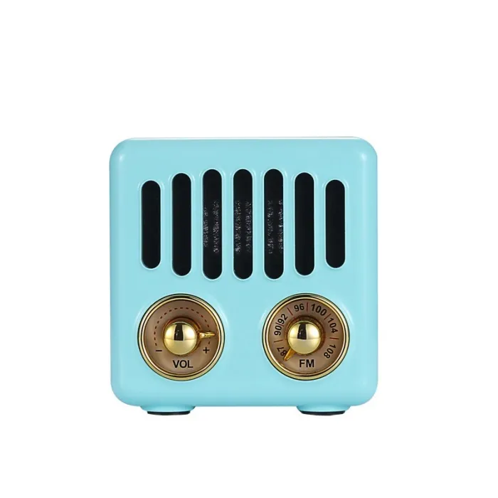 Altavoz BluetoothAltavoz retro de plástico - radio FM digital - Bluetooth
