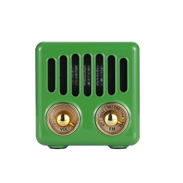 Altavoz BluetoothAltavoz retro de plástico - radio FM digital - Bluetooth