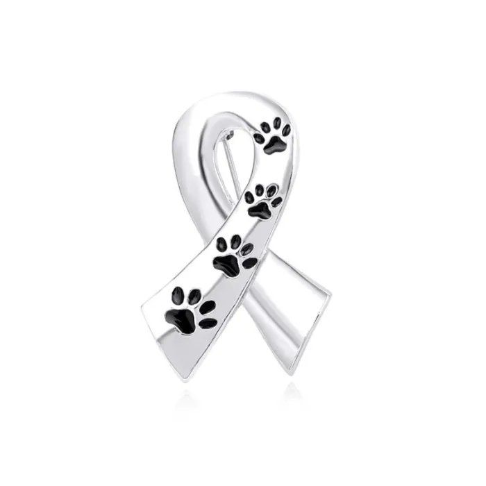 BrochesBroche en forma de cinta - estampado de pata de mascota