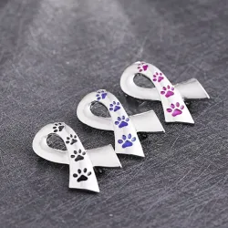 BrochesBroche en forma de cinta - estampado de pata de mascota