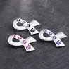 Ribbon shaped brooch - pet paw printBrooches