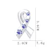 Ribbon shaped brooch - pet paw printBrooches