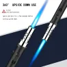Metal torch gas lighter - windproof - adjustable flameLighters