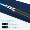 Metal torch gas lighter - windproof - adjustable flameLighters