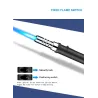 Metal torch gas lighter - windproof - adjustable flameLighters