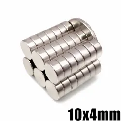 N35N35 - imán de neodimio - disco redondo fuerte - 10 mm * 4 mm