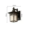 Retro outdoor wall lamp - waterproof - squareWall lights