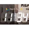 RelojesReloj de pared digital 3D moderno - LED - USB - con función de alarma