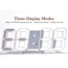 RelojesReloj de pared digital 3D moderno - LED - USB - con función de alarma
