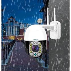 Cámaras de seguridadCámara CCTV de seguridad - visión nocturna - exterior - WiFi - 2MP - PTZ - HD - 1080P