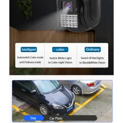 Cámaras de seguridadCámara CCTV de seguridad - detección humana - seguimiento automático - visión nocturna HD - resistente al...