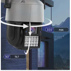 Cámaras de seguridadCámara CCTV de seguridad - detección humana - seguimiento automático - visión nocturna HD - resistente al...
