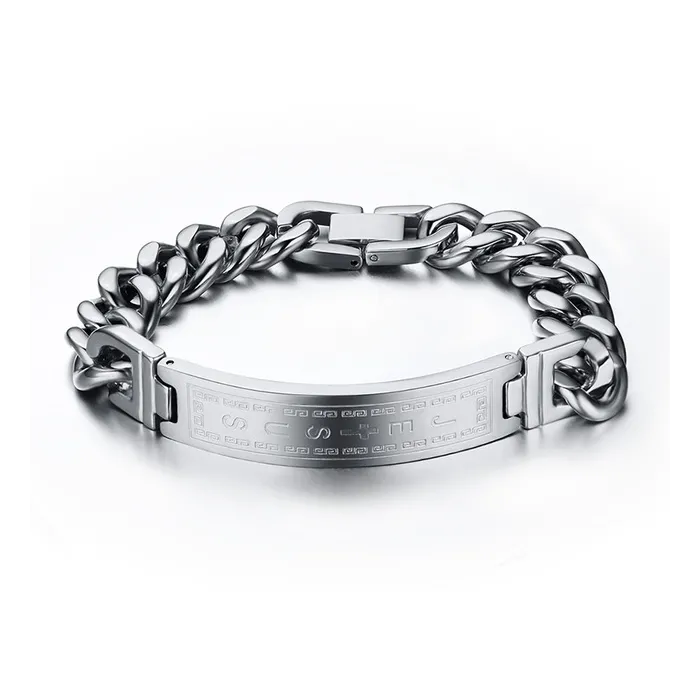 PulserasPulsera de acero inoxidable - Jesús / cruz