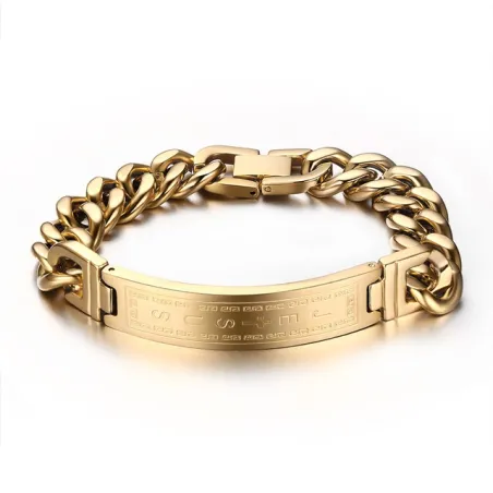 PulserasPulsera de acero inoxidable - Jesús / cruz