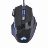 MouseRatón óptico para juegos con LED - USB con cable - 5500DPI - 7 botones