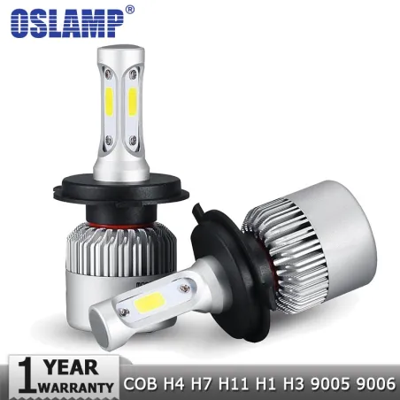 H7OSLAMP - COB 12V - 24V LED - faros de coche - bombilla - Hi-Lo beam - 72W - 8000LM - 6500K - 2 piezas
