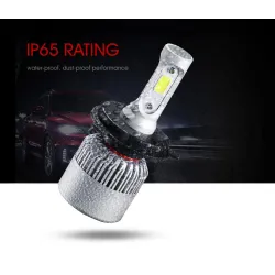 H7OSLAMP - COB 12V - 24V LED - faros de coche - bombilla - Hi-Lo beam - 72W - 8000LM - 6500K - 2 piezas