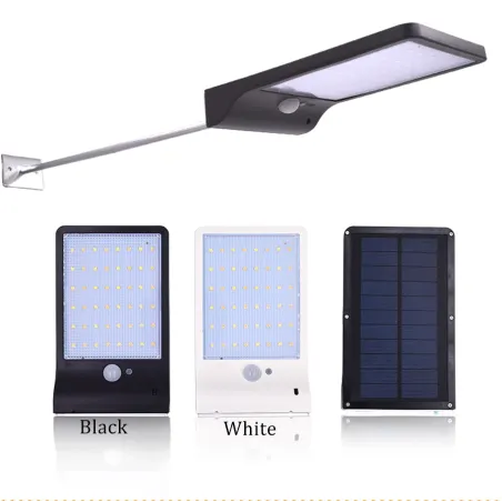Alumbrado públicoAplique de pared con energía solar - lámpara impermeable - sensor de movimiento - 48 LED