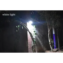 Alumbrado públicoAplique de pared con energía solar - lámpara impermeable - sensor de movimiento - 48 LED