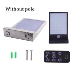 Alumbrado públicoAplique de pared con energía solar - lámpara impermeable - sensor de movimiento - 48 LED