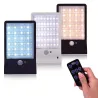 Alumbrado públicoAplique de pared con energía solar - lámpara impermeable - sensor de movimiento - 48 LED