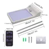 Alumbrado públicoAplique de pared con energía solar - lámpara impermeable - sensor de movimiento - 48 LED