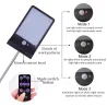 Alumbrado públicoAplique de pared con energía solar - lámpara impermeable - sensor de movimiento - 48 LED
