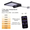 Alumbrado públicoAplique de pared con energía solar - lámpara impermeable - sensor de movimiento - 48 LED