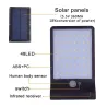 Alumbrado públicoAplique de pared con energía solar - lámpara impermeable - sensor de movimiento - 48 LED