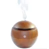 Ultrasonic air humidifier - essential oils diffuser - LED - USB - wooden grain - 130mlHumidifiers