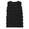 ChaquetasElegante abrigo sin mangas - chaleco de piel.