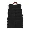 ChaquetasElegante abrigo sin mangas - chaleco de piel.