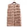 ChaquetasElegante abrigo sin mangas - chaleco de piel.