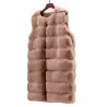 ChaquetasElegante abrigo sin mangas - chaleco de piel.