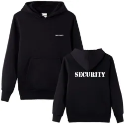 Stylish hoodie - fleece jacket - with pockets - SECURITY letteringHoodies & Sweatshirt