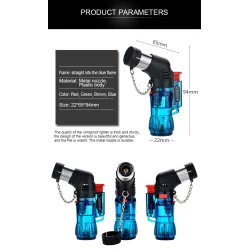 Mini butane lighter - jet flame - windproof - with capLighters