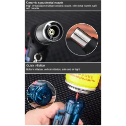 Mini butane lighter - jet flame - windproof - with capLighters