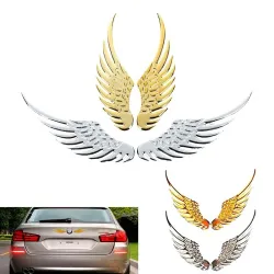 PegatinasAlas de metal 3D - pegatina para coche / moto - 2 piezas