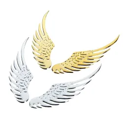 PegatinasAlas de metal 3D - pegatina para coche / moto - 2 piezas