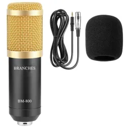 BM800 - dynamic condenser microphone - wired - with shock mount - tripodMicrophones