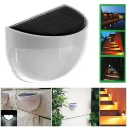 Iluminación solarAplique de jardín con energía solar - resistente al agua - 6 LED