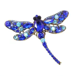 BrochesBroche de libélula de cristal
