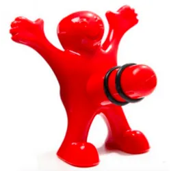 Bottle stopper - stopper - funny red manBar supply
