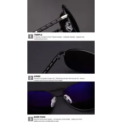 HDCRAFTER - Vintage oversized sunglasses - polarised - UV400Sunglasses